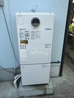 奈良県橿原市 K様 ノーリツエコジョーズ GTH-C2450SAW3H-1 BL 24号シンプル（オート）給湯暖房給湯器 交換工事 交換後