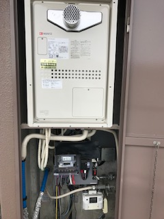 兵庫県西宮市 K様 ノーリツ給湯器 GTH-2444SAWX3H-T-1 BL 24号オート給湯暖房給湯器 交換工事 交換後