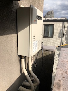 東京都文京区 I様 ノーリツ給湯器 GQ-1639WS-1 BL 16号オートストップ給湯専用給湯器 交換工事 交換後