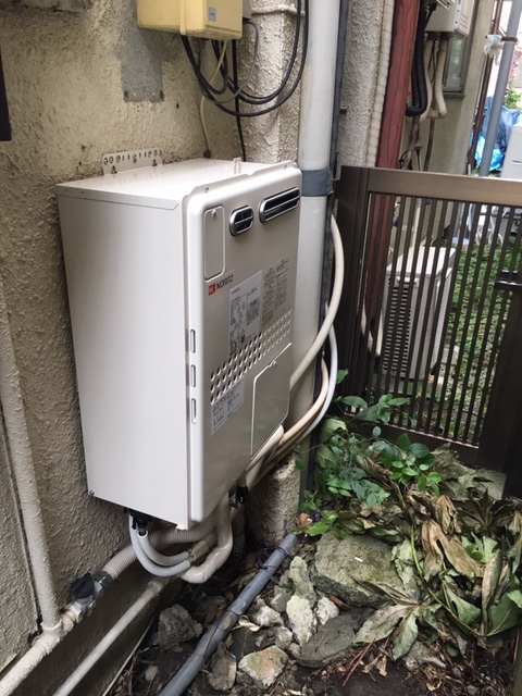 東京都北区 Ｗ様 ノーリツ給湯器 GTH-2445SAWX-1 BL 24号オート給湯暖房給湯器 交換工事 交換後