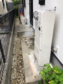 兵庫県神戸市西区 Ｓ様 ノーリツエコジョーズ GTH-C2450AW3H-1 BL 24号スタンダード（フルオート）給湯暖房給湯器 交換工事 交換後