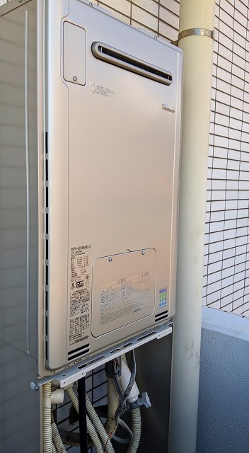 東京都文京区 Ｎ様 リンナイエコジョーズ RUFH-E2406AW2-6 24号フルオート給湯暖房給湯器 交換工事 交換後