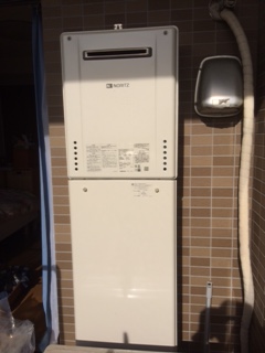 神奈川県茅ヶ崎市 Ｏ様 ノーリツ給湯器 GT-2460SAWX-1 BL 24号オート追焚付給湯器 交換工事 交換後