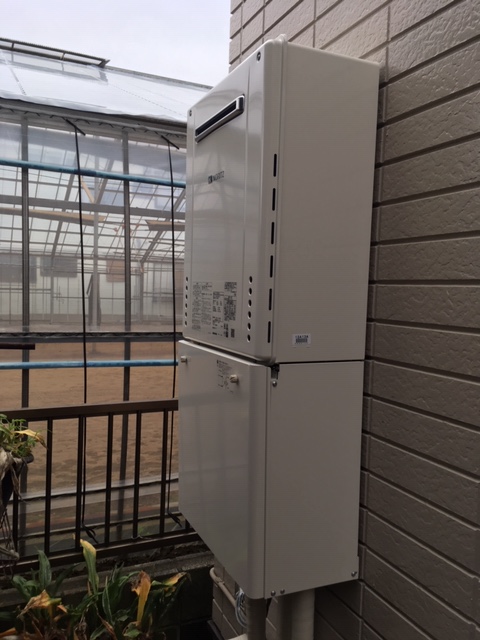 東京都江戸川区 Ｓ様 ノーリツ給湯器 GT-2460AWX-1 BL 24号フルオート追焚付給湯器 交換工事 交換後