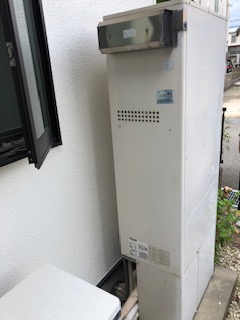 兵庫県神戸市西区 Ｓ様 ノーリツエコジョーズ GTH-C2450AW3H-1 BL 24号スタンダード（フルオート）給湯暖房給湯器 交換工事 交換前