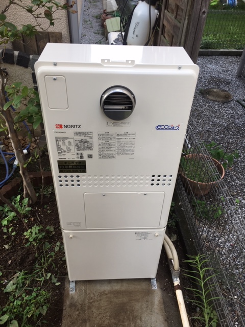 埼玉県さいたま市緑区 Ａ様 ノーリツエコジョーズ GTH-C2450AW3H-1 BL 24号スタンダード（フルオート）給湯暖房給湯器 交換工事 交換後