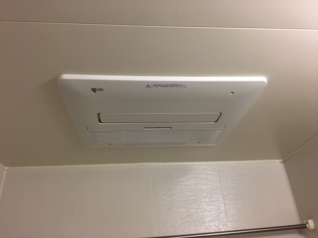 兵庫県明石市 Ｎ様 ノーリツ 天井形浴室暖房乾燥機 BDV-4104AUKNC-J2-BL 交換工事 交換後