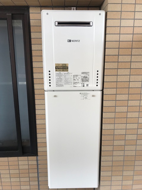 東京都荒川区 Ｗ様 ノーリツ給湯器 GT-2460AWX-1 BL 24号フルオート追焚付給湯器 交換工事 交換後