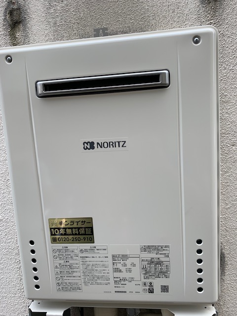 東京都北区 Ｏ様 ノーリツ給湯器 GT-1660AWX-1 BL 16号フルオート追焚付給湯器 交換工事 交換後