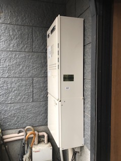大阪府大阪市淀川区 Ｙ様 ノーリツ給湯器 GTH-2444SAWX3H-1 BL 24号オート給湯暖房給湯器 交換工事 交換後