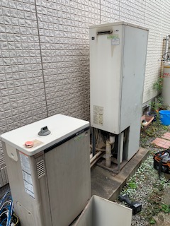 兵庫県加古川市 Ｈ様 ノーリツエコジョーズ GTH-C2451AW6H-1 BL 24号スタンダード（フルオート）給湯暖房給湯器 交換工事 交換前