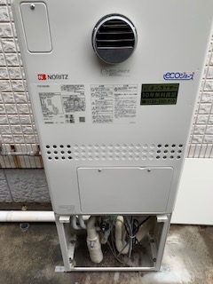兵庫県加古川市 Ｈ様 ノーリツエコジョーズ GTH-C2451AW6H-1 BL 24号スタンダード（フルオート）給湯暖房給湯器 交換工事 交換後