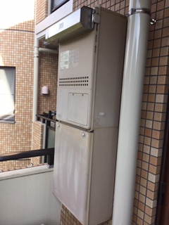 東京都武蔵野市 Ｍ様 ノーリツエコジョーズ GTH-C2450AW3H-1 BL 24号スタンダード（フルオート）給湯暖房給湯器 交換工事 交換前