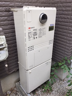 東京都小金井市 Ｉ様 ノーリツエコジョーズ GTH-C2450AW3H-1 BL 24号スタンダード（フルオート）給湯暖房給湯器 交換工事 交換後