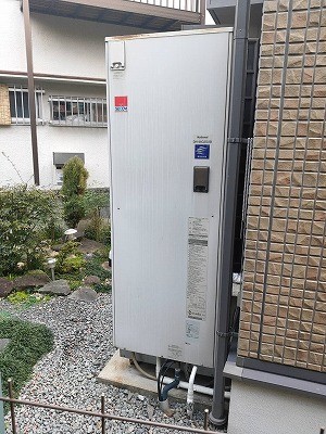 京都府八幡市 T様 三菱電機エコキュート SRT-C464 460L角型エコオート 交換工事 交換前