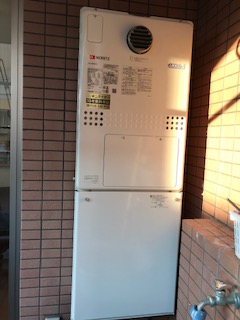 東京都北区 Ｓ様 ノーリツエコジョーズ GTH-C2450AW3H-1 BL 24号スタンダード（フルオート）給湯暖房給湯器 交換工事 交換後