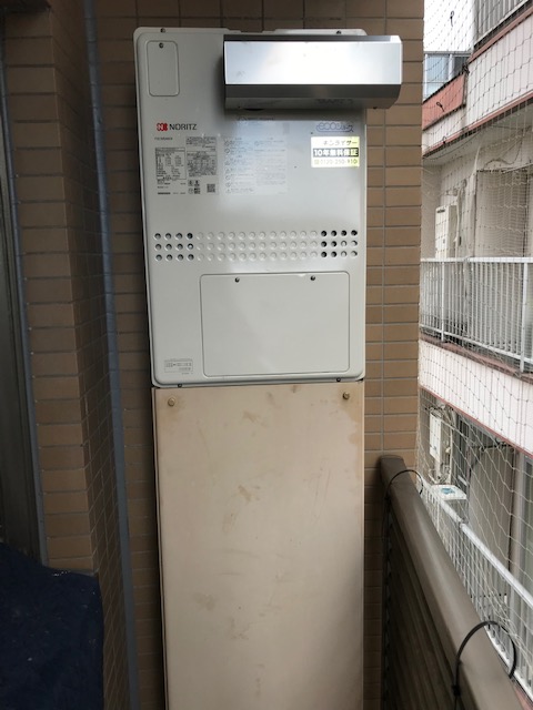 大阪府大阪市中央区 H様 都市ガス ノーリツエコジョーズ GTH-C2450AW3H-1 BL 24号スタンダード（フルオート）給湯暖房給湯器 交換工事 交換後