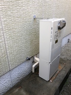 奈良県奈良市 Ｍ様 都市ガス ノーリツエコジョーズ GTH-C2461AW6H BL 24号スタンダード（フルオート）給湯暖房給湯器 交換工事 交換後