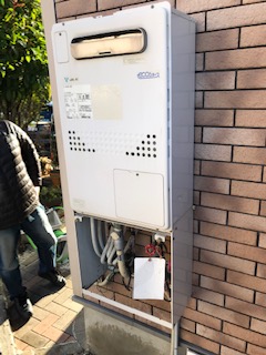 愛知県瀬戸市 Ｋ様 ノーリツエコジョーズ GTH-C2460SAW3H BL 24号シンプル（オート）給湯暖房給湯器 交換工事 交換前