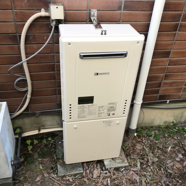 兵庫県宝塚市 M様 ノーリツ給湯器 GT-1660AWX-1 BL 16号フルオート追焚付給湯器 交換工事 交換後