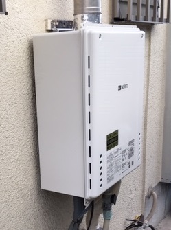 兵庫県神戸市須磨区 Ｅ様 ノーリツ給湯器 GT-2060AWX-H-1 BL 20号フルオート追焚付給湯器 交換工事 交換後