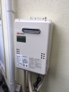 愛知県東海市 M様 ノーリツ給湯器GQ-1639WS-1 BL 16号オートストップ給湯専用給湯器 交換工事 交換後