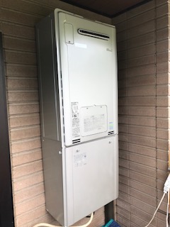 兵庫県神戸市垂水区 T様 都市ガス リンナイエコジョーズ RUFH-E2405AW2-3(A) 24号フルオート給湯暖房給湯器 交換工事 交換後