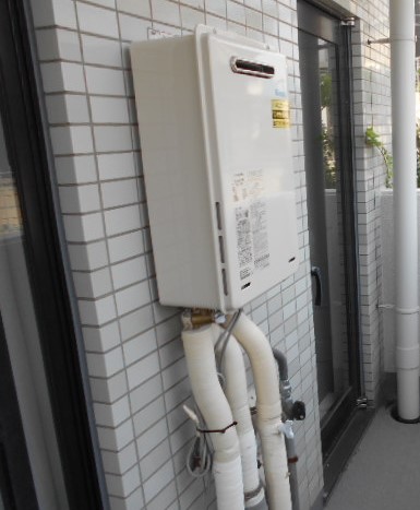 兵庫県神戸市垂水区 T様 都市ガス リンナイ給湯器 RUJ-A1610W 12A13A 16号高温水供給式給湯器 交換工事 交換後