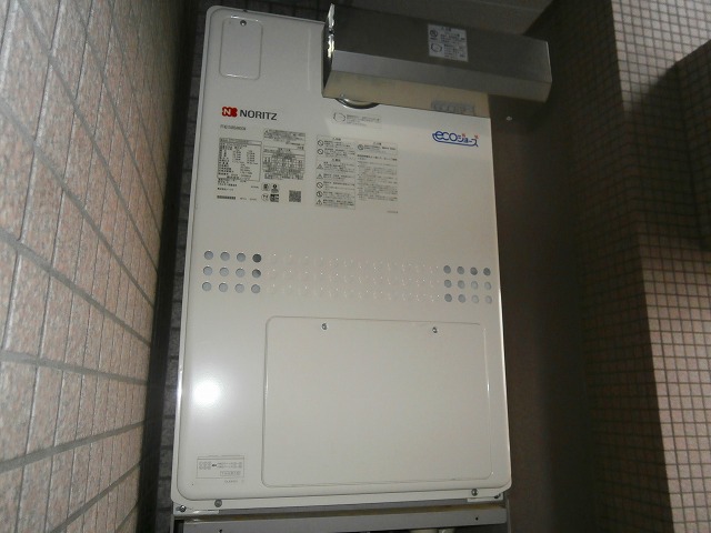 東京都武蔵野市 K様 都市ガス ノーリツエコジョーズ GTH-C2450AW3H-1 BL 24号スタンダード（フルオート）給湯暖房給湯器 交換工事 交換後