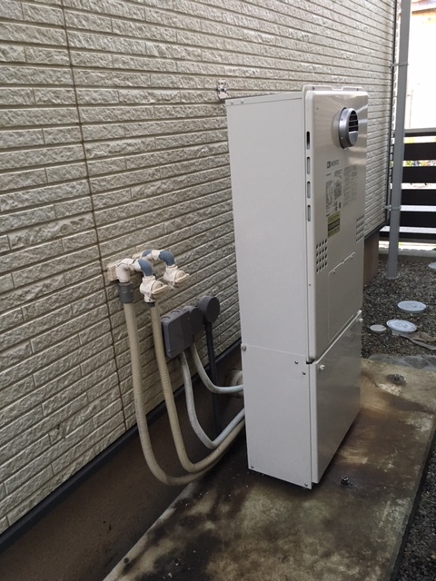 千葉県船橋市 F様 都市ガス ノーリツエコジョーズ GTH-C2460AW3H BL 24号スタンダード（フルオート）給湯暖房給湯器 交換工事 交換後