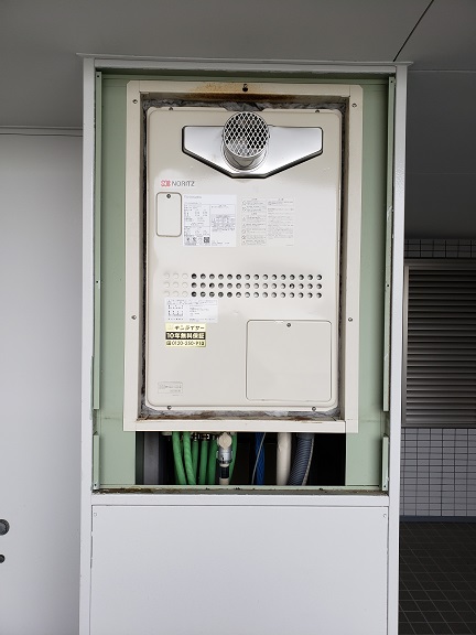 神奈川県横浜市西区 Ｍ様 都市ガス ノーリツ給湯器 GTH-2444AWX3H-T-1 BL 24号フルオート給湯暖房給湯器 交換工事 交換後