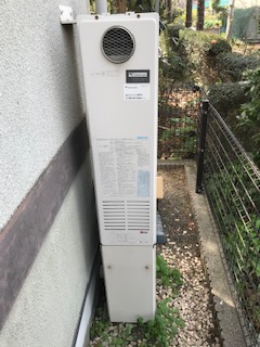 神奈川県大和市 Ｈ様 都市ガス ノーリツエコジョーズ GTH-C2451SAW6H-1 BL 24号シンプル（オート）給湯暖房給湯器 交換工事 交換前