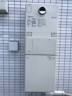 東京都品川区 Ｈ様 都市ガス ノーリツエコジョーズ GTH-C2450AW3H-1 BL 24号スタンダード（フルオート）給湯暖房給湯器 交換工事 交換後