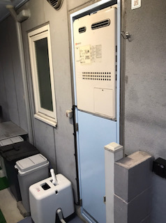 愛知県名古屋市緑区 Ｋ様 都市ガス ノーリツエコジョーズ GTH-C2460AW3H BL  24号スタンダード（フルオート）給湯暖房給湯器 交換工事 交換前