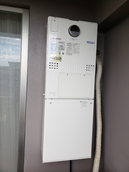 神奈川県川崎市中原区 Ｙ様 都市ガス ノーリツエコジョーズ GTH-C2450AW3H-1 BL 24号スタンダード（フルオート）給湯暖房給湯器 交換工事 交換後