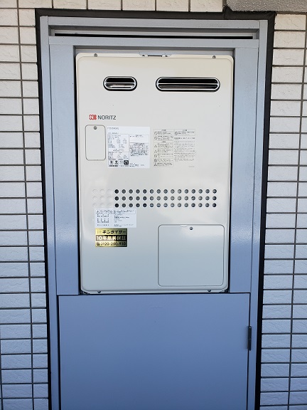 神奈川県横浜市金沢区 Ｙ様 都市ガス ノーリツ給湯器 GTH-1644AWX-1 BL 16号フルオート給湯暖房給湯器 交換工事 交換後