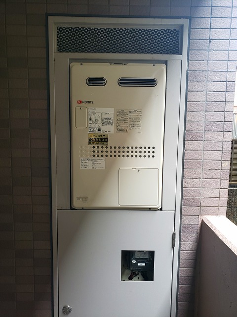 神奈川県大和市 Ｙ様 都市ガス ノーリツ給湯器 GTH-2444AWX3H-1 BL 24号フルオート給湯暖房給湯器 交換工事 交換後