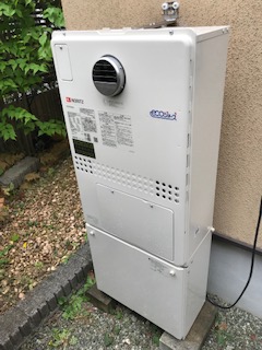 神奈川県横浜市旭区 Ｙ様 都市ガス ノーリツエコジョーズ GTH-C2450AW3H-1 BL 24号スタンダード（フルオート）給湯暖房給湯器 交換工事 交換後