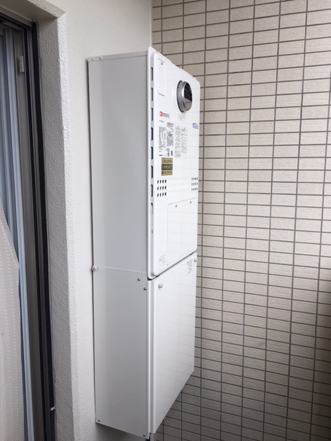 神戸市東灘区  O様 都市ガス ノーリツエコジョーズ 	GTH-C2450SAW3H-1 BL 24号シンプル（オート）給湯暖房給湯器 交換工事 交換後