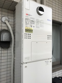 神奈川県横須賀市 Ｔ様 都市ガス ノーリツエコジョーズ GTH-C2450AW3H-1 BL 24号スタンダード（フルオート）給湯暖房給湯器 交換工事 交換後