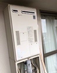 兵庫県神戸市西区 Ｋ様 都市ガス ノーリツ給湯器 GQH-2443AWXD-DX BL 24号高温水供給式暖房給湯器 交換工事 交換前