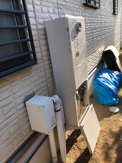兵庫県三木市 Ｈ様 都市ガス ノーリツエコジョーズ GTH-C2460AW3H BL 24号スタンダード（フルオート）給湯暖房給湯器 交換工事 交換後