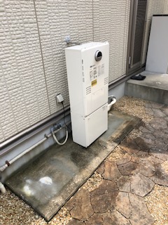 奈良県奈良市 Ｍ様 都市ガス ノーリツエコジョーズ GTH-C2460AW3H BL 24号スタンダード（フルオート）給湯暖房給湯器 交換工事 交換後