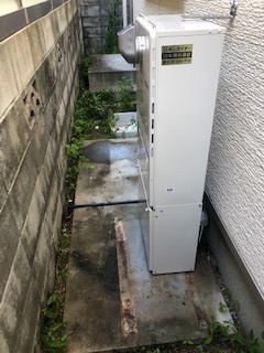 和歌山県和歌山市 Ｋ様 都市ガス ノーリツエコジョーズ GTH-C2450AW3H-1 BL 24号スタンダード（フルオート）給湯暖房給湯器 交換後