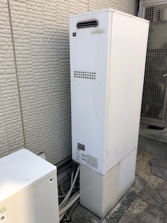 奈良県奈良市 Ｍ様 都市ガス ノーリツエコジョーズ GTH-C2460AW3H BL 24号スタンダード（フルオート）給湯暖房給湯器 交換工事 交換前