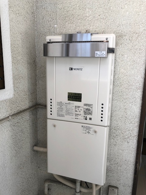 京都府城陽市 Ｔ様 都市ガス ノーリツ給湯器 GT-1660SAWX-1 BL 20A 12A13A 16号オート追焚付給湯器 交換工事 交換後