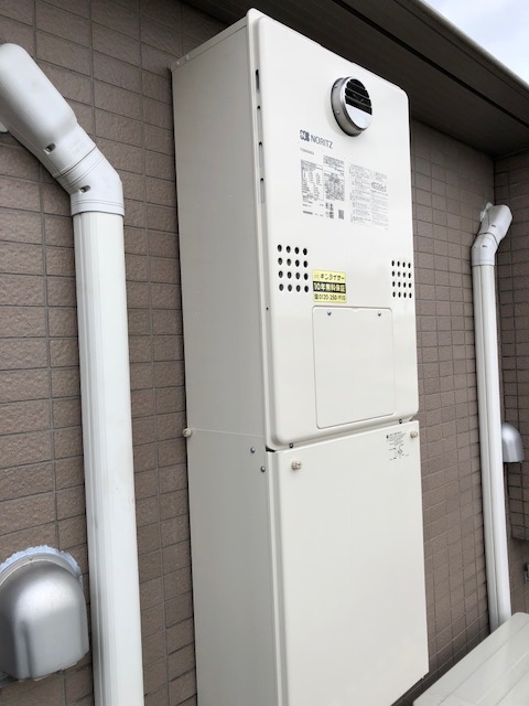 東京都大田区 Ｏ様 都市ガス ノーリツエコジョーズ GTH-C2460AW3H BL 24号スタンダード（フルオート）給湯暖房給湯器 交換工事 交換後