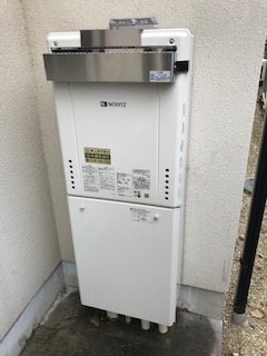 愛知県名古屋市千種区 Ｋ様 都市ガス ノーリツ給湯器 GT-2460AWX-1 BL 24号フルオート追焚付給湯器 交換工事 交換後