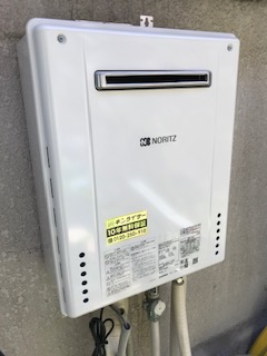 愛知県瀬戸市 Ｆ様 都市ガス GT-2460SAWX-1 BL 24号オート追焚付給湯器 交換工事 交換後