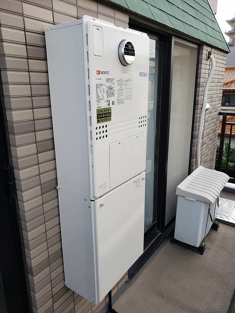 東京都大田区 H様 都市ガス ノーリツエコジョーズ GTH-C2450AW3H-1 BL 24号スタンダード（フルオート）給湯暖房給湯器 交換工事 交換後